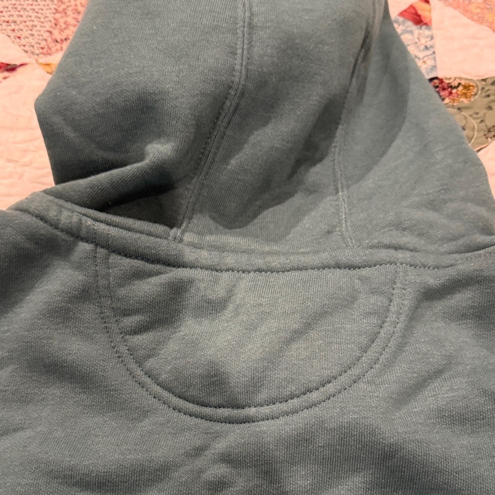 Carhartt Teal Hoodie with Cream Logo - Picture 7 of 7